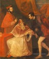 Le Pape Paul III et ses cousins ​​Alessandro et Ottavio Farnese Tiziano Titien